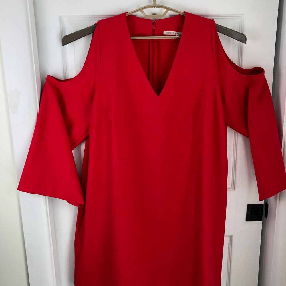 RACHEL Rachel Roy Cold Shoulder Shift Dress 2X